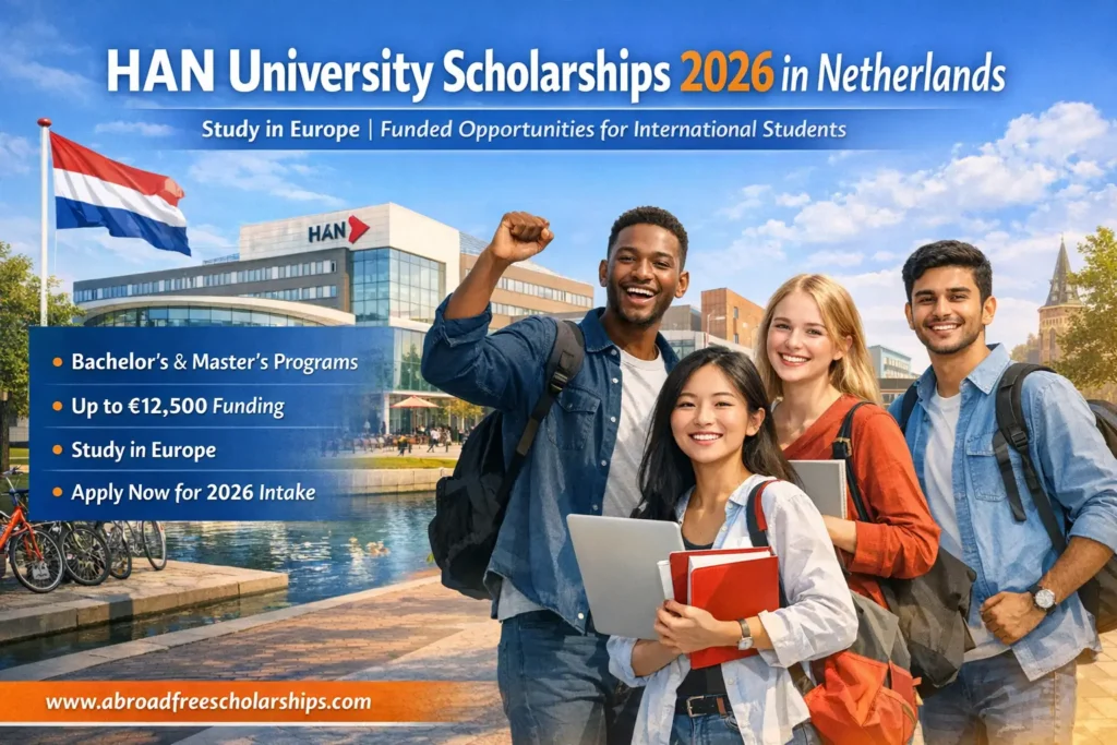 HAN University Scholarships 2026 Netherlands for international students with funded bachelor and master programs