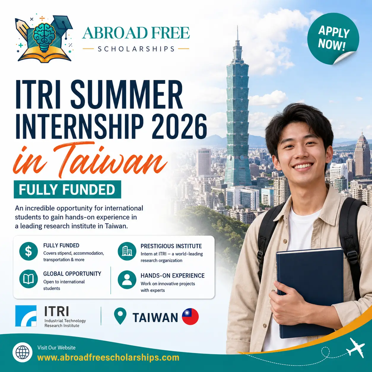 ITRI Summer Internship 2026 in Taiwan (Fully Funded) - Abroad Free ...