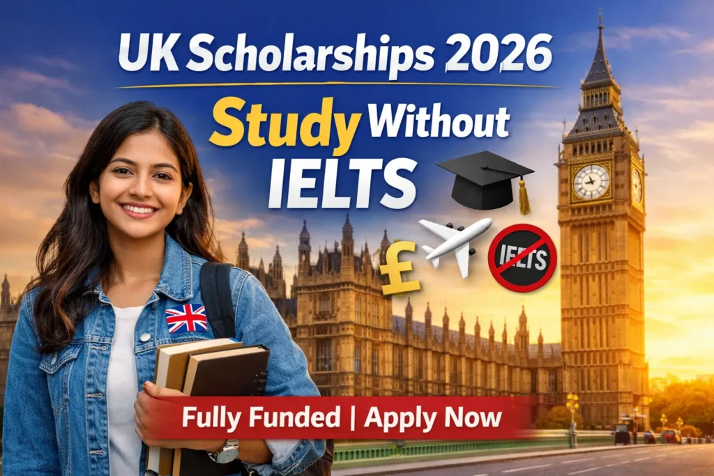 UK GREAT Scholarships 2026 Without IELTS