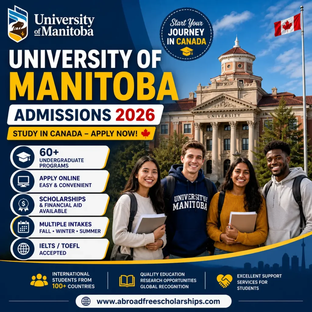 University of Manitoba admission requirements for international students