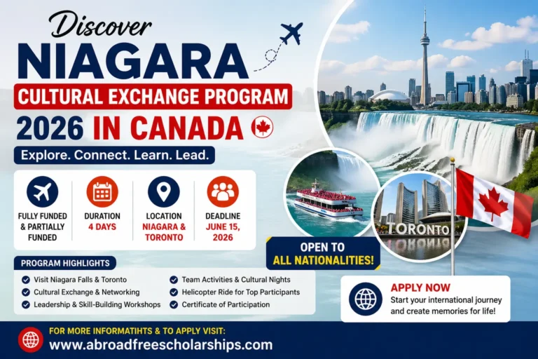 Discover Niagara Cultural Exchange Program 2026 – Benefits, How to Apply in Canada