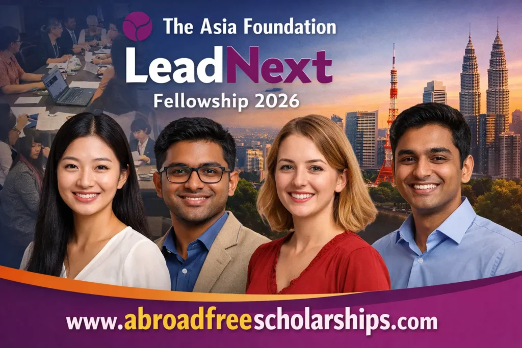 diverse young leaders promoting the Asia Foundation Leadership Program 2026