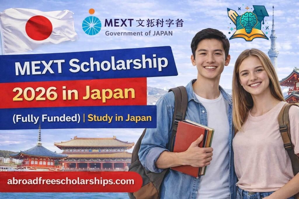 MEXT Scholarship 2026 in Japan Fully Funded Japanese Government Scholarship