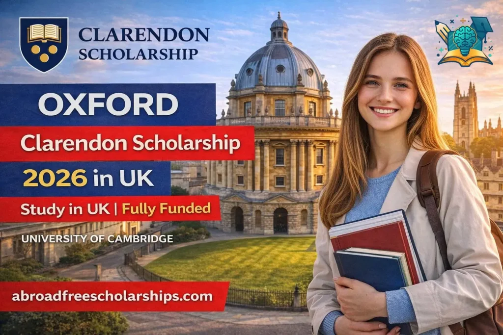 Oxford Clarendon Scholarship 2026 fully funded scholarship at University of Oxford for international students