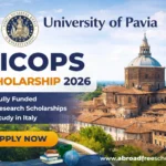 University of Pavia CICOPS Scholarship 2026 – Fully Funded Research in Italy