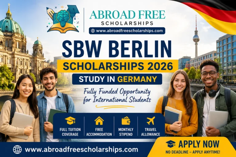 SBW Berlin Scholarships 2026 fully funded Germany for international students